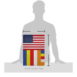 Americana Home & Garden US Buddhist Garden Flag Religious Faith Hope Grace Peace Dove Christian Religion Easter House Decoration Banner Small Yard Gift Double-Sided, Made in USA