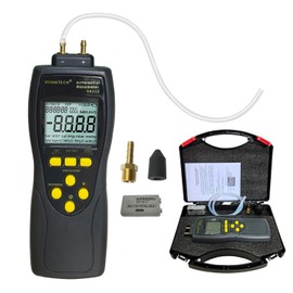 VIVANTECH VA110 Manometer HVAC Gas Pressure Tester Pressure Differential Gauge – 35PSI/241.3kPa High Accuracy Meter with Data Storage, Auto Shut-Off, and Backlit LCD for Automotive & HVAC Systems