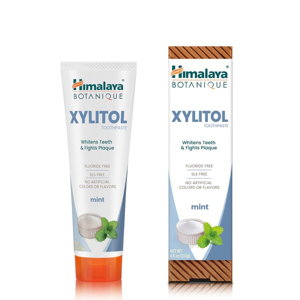 Himalaya Himalaya Botanique Whitening Antiplaque Toothpaste with Xylitol, Fluoride Free,