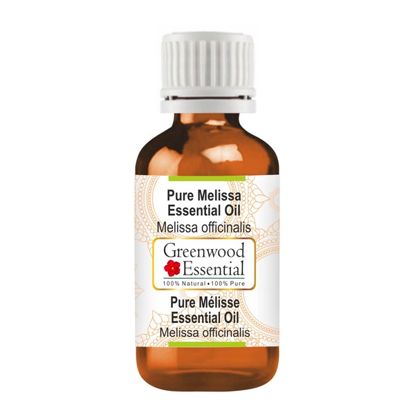 Greenwood Essential Pure Melissa Essential Oil (Melissa officinalis) Steam Distilled 30ml (1 oz)