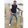 Jan Vanderstorm Urva Men's Sleeveless Knitted Casual Top, darkblue