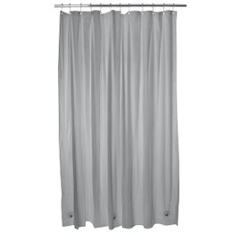 Bath Bliss Shower-Curtain-liner's Heavy, 70" x 72", Magnetic Weighted Hem, Grey, 2 Pack