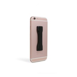 System-S 2 in 1 Finger Handle Grip and Stand Bracket Grip Handle Holder for Smartphone and Other Devices, Black