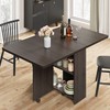 GAOMON Folding Dining Table, Drop Leaf Dining Table for 4,