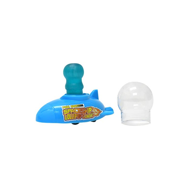 Koko's Pull-Back Spaceship Lollipop Candy, 0.52 oz (15 g) -
