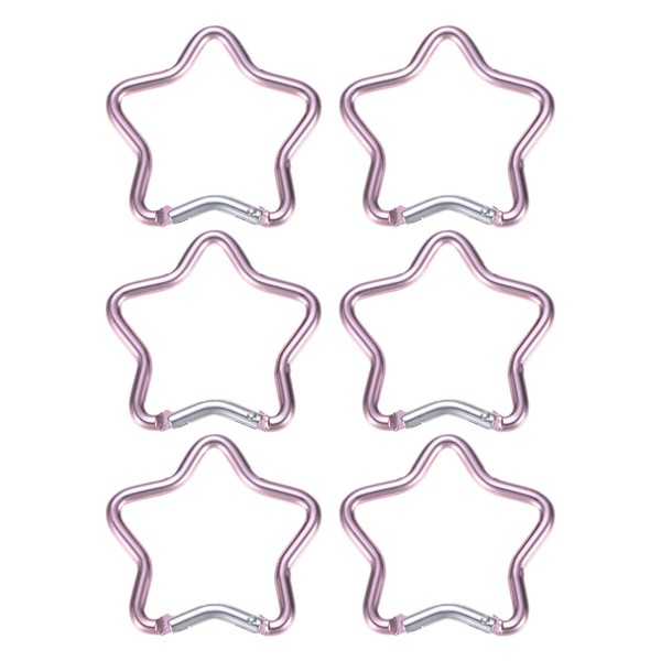 TIXIPEM Star Shaped Snap Clip [6 Pack] - Durable Keychain