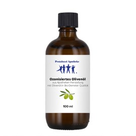 Ozonised Olive Oil, 100 ml | Pharmacy Production with Olive Oil in Organic Demeter Quality | Cold Pressed for Skin