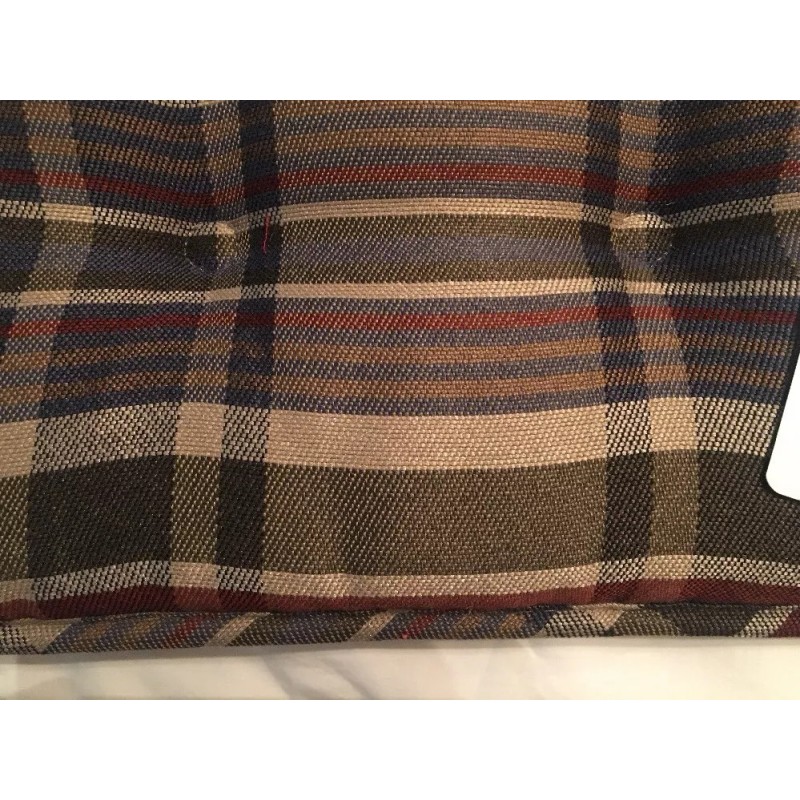 Food Network Network Plaid Woven 15” X 16” Chair Pad