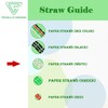 Paper Straws, 7.9 x 0.236 in, 200 Count, Food Grade,