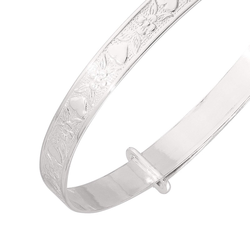 Sterling Silver Expander Bangle Baby's 5cm Internal Diameter