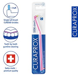 Cepillo de dientes individual Curaprox CS 1006: Limpieza específica para la línea de las encías y aparatos dentales | Cepillo de dientes individual ul