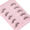 Ruairie False Eyelashes Natural Half Lashes With Clear Band 5