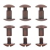 200 Sets Book Binding Screw Uniform Coating Curved Surfaces Brass