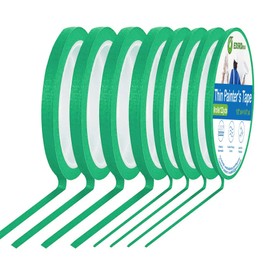 EDSRDRUS Thin Painters Tape 1/8, 1/4, 1/2 inch Width Painter Tape Paint Tape Masking Tape Pinstriping Tape, DIY Art TapeSmart Selection, 3" Large Core…