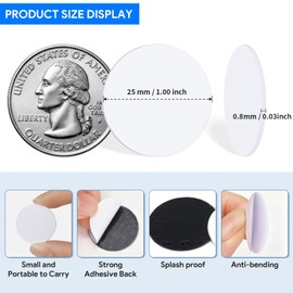 Catephe 30 Pcs NFC Tags, 25mm NFC Stickers Cards with Adhesive Back, Blank Rewritable Programmable NFC Coin Cards, 504 Bytes Memory Compatible with Amiibo and NFC Enabled Phones