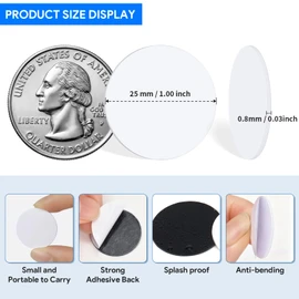 Catephe 30 Pcs NFC Tags, 25mm NFC Stickers Cards with Adhesive Back, Blank Rewritable Programmable NFC Coin Cards, 504 Bytes Memory Compatible with Amiibo and NFC Enabled Phones