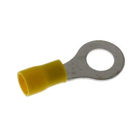 25x Ring Terminal Connector Insulated 4,0-6,0mm² yellow M8
