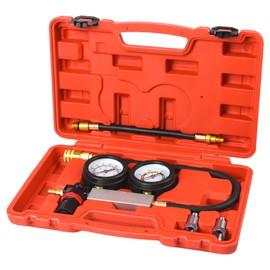 WUODAO Cylinder Leak Down Tester TU-21Engine Cylinder Dual Gauge Leakdown Tester kit Diagnostics Tool