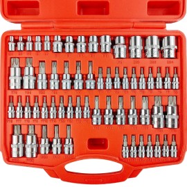 WETT Master Torx Bit Socket and External Torx Socket Set, 60-Piece 1/4", 3/8", 1/2...
