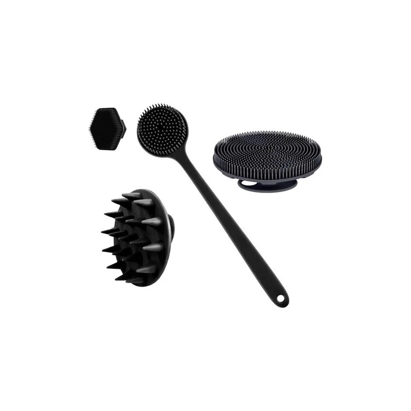 4pzs Cepillo Corporal Exfoliante Cuerpo Piel Circulacion Kit