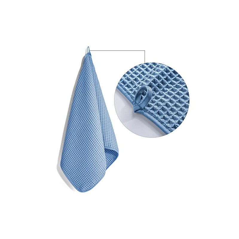 Polyte Toalla de Manos Microfibra Waffle Secado Rápido 430 gsm