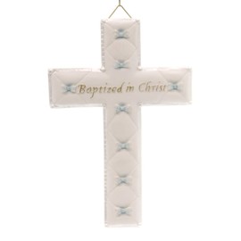 Bas Relief Baptism Cross for a Boy