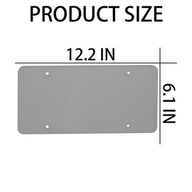 XINLIYA 2 Pack Car License Plate Covers, Automotive Unbreakable Flat License Plate Tag Frames Shields Protector with Screws Fits All Standard US Plates, Universal for Vehicles, SUV, Truck, RV（Gray）