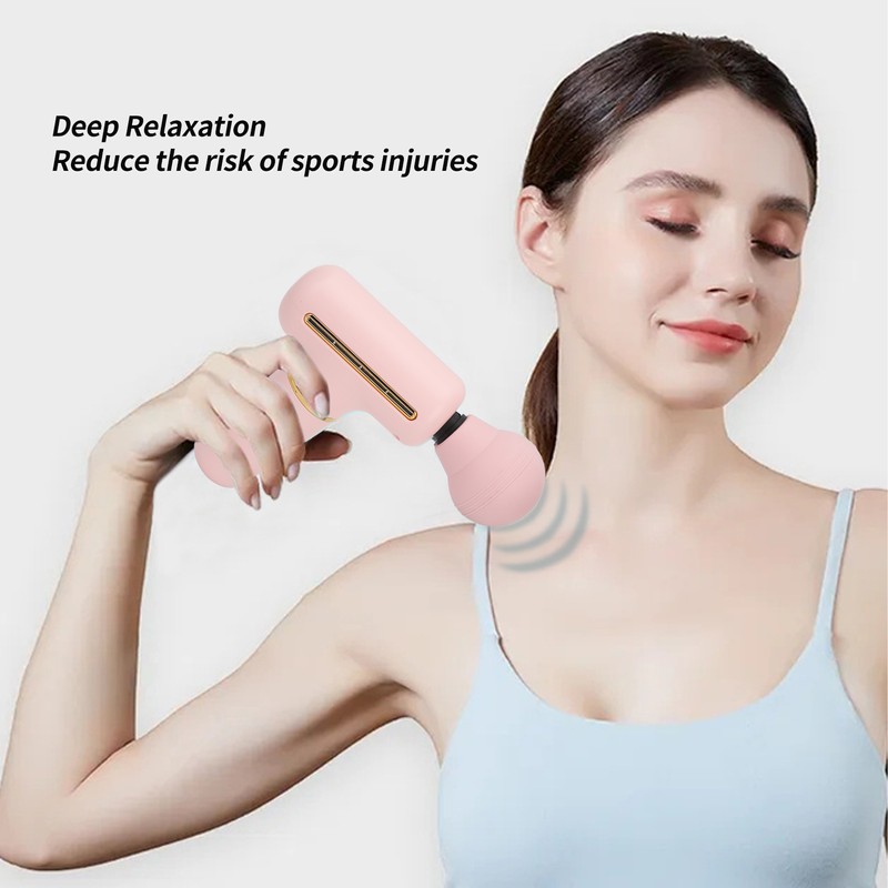 Mini Muscle Percussion Massager Deep Relaxation Portable Handheld 4 Speed