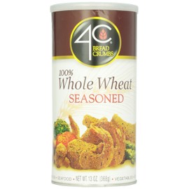 4C Premium Bread Crumbs, Whole Wheat Seasoned with Pecorino Romano Cheese 1 Pack, Flavorful Crispy Crunchy, Value Pack