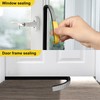 Egofix Weather Stripping Door Seal Strip,Black Weatherproof Foam Tape Insulation