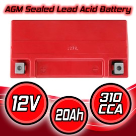 Banshee YTX20-BS AGM Battery – Compatible with Polaris 800 SwitchBack Adventure (2016–2019) – 310 CCA – Sealed, Maintenance-Free High Performance