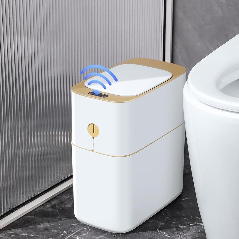 Joybos Smart induction Save space Waterproof Bathroom Trash Can,Garbage Can,