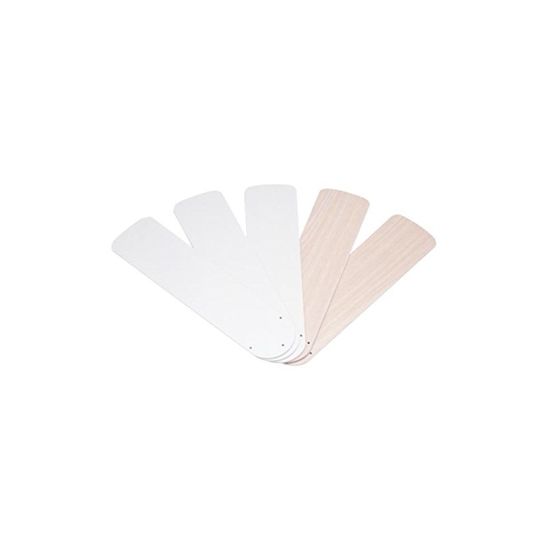 Westinghouse Lighting 7741600 52-Inch White/Bleached Oak Replacement Fan Blades, Five-Pack