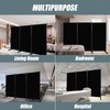 Room Divider Folding Privacy Screens with Wheels, 6FT Tall Divider