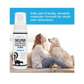 NonScents Skunk Odor Remover Head & Face Foam – Easily Eliminate Skunk Odor from Pets, Carpets, Clothing, Ready-to-Use for Dogs, Cats, Home, Carpet, Car, Clothes - Fragrance Free Freshener