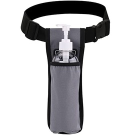 Funda para botella de masaje YOURUIMEI - Paquete de 2 botellas de aceite de masaje ajustables (gris, 1 botella)