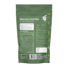 FzyEzy Freeze-Dried Broccoli Powder – 100% Natural, Non-GMO, Vegan, Gluten-Free Superfood | Rich in Fiber, Iron & Antioxidants | Green Powder for Smoothies & Recipes | No Additives | 227g