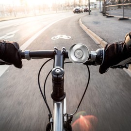 BESPORTBLE Classic Bike Bell, Vintage Bicycle Bell Retro Metal Ring Cycling Bike Handlebar Bell Loud Bicycle Ring Bell for Mountain Road and Racing Bikes (Silver)