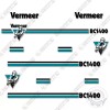 Aftermarket Fits Vermeer BC1400 Decal Kit Chipper Replacement Stickers