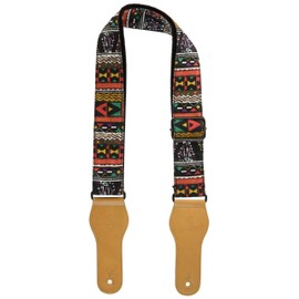 Ortega Guitars Guitar Strap Length Adjustable - Acoustic Guitar / Bass, Electric Guitar, Electric Bass - World Series - Cotton, Frisco Dance (OCS-430)