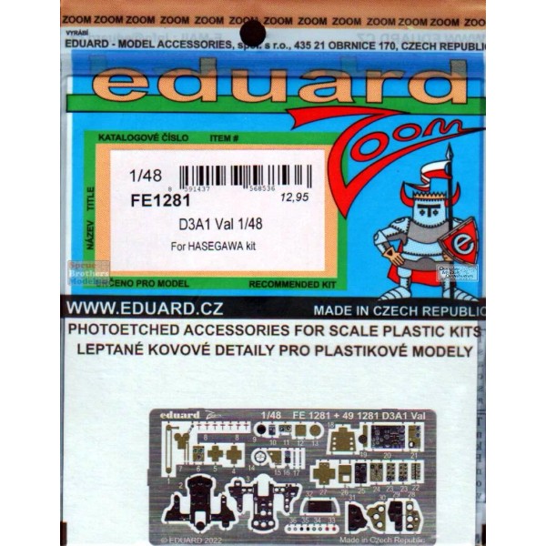 Eduard EDUFE1281 1:48 Eduard Color Zoom PE - D3A1 Val