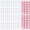 40 Pieces Flower Nutrient Tubes and 2 Label Stickers, Clear