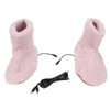 Heated Foot Warmer Electric Heating Booties Slippers, Soft Plush, Wear
