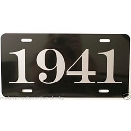 1941 41 YEAR LICENSE PLATE METAL TAG 6 X 12 FITS FORD CHEVY DODGE BUICK CHRYSLER STUDEBAKER JEEP PACKARD WILLYS HOT ROD MUSCLE CAR CLASSIC VINTAGE COLLECTION GARAGE MAN CAVE NOVELTY WALL ART SIGN GIFT