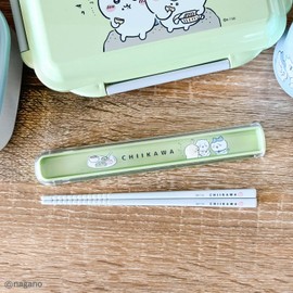 OSK Chiikawa Pull Lid Chopsticks Case Set, 6.9 x 1.1 x 0.6 inches (175 x 27 x 15 mm), Plastic ‎HS-11