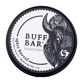 Big Crazy Buffalo- Bálsamo para barba de sebo de bisonte puro, aceite de jojoba, manteca de karité, cera de abejas, aceite esencial de clavo, acondicionador sin enjuague