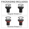 4Pcs M10x1.25 Motorcycle Mirror Hole Plugs, Universal Motorcycle Rear View