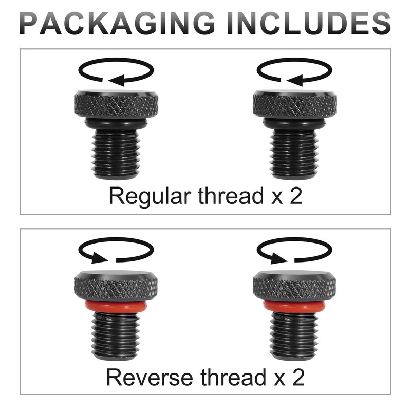 4Pcs M10x1.25 Motorcycle Mirror Hole Plugs, Universal Motorcycle Rear View