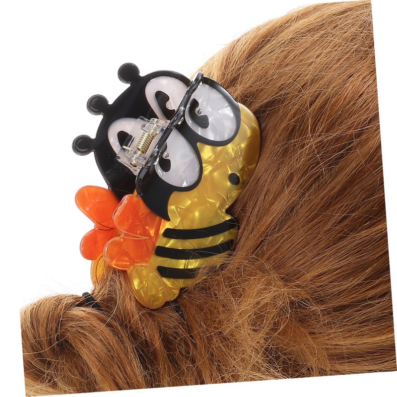 SAFIGLE Cute Honeybee Claw Clip for Women and Funny Cartoon