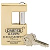 Draper 64202 Expert Quality Close Solid Brass Padlock and 2
